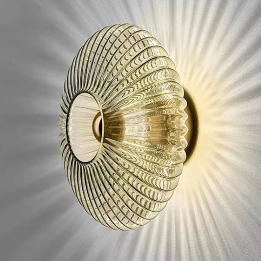 Elegant Glass Stone Wall Lamp – Éclira