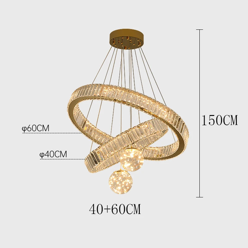 Lustre Cristal Moderne pour Salon et Salle à Manger – Cristarion