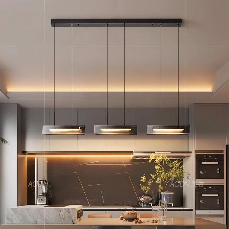 Suspension LED moderne en alliage pour salon – Arispectra