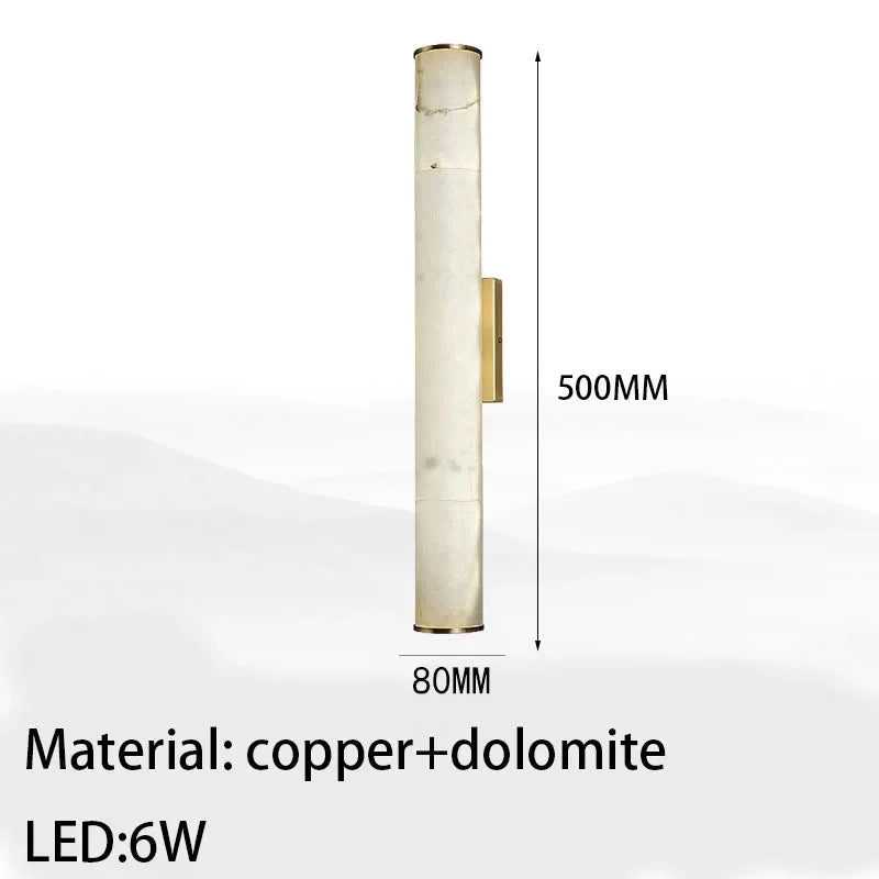 Applique murale en marbre et cuivre – Marmoria