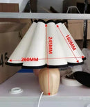 Lampă de Masă din Lemn cu Abajur – Armonieux