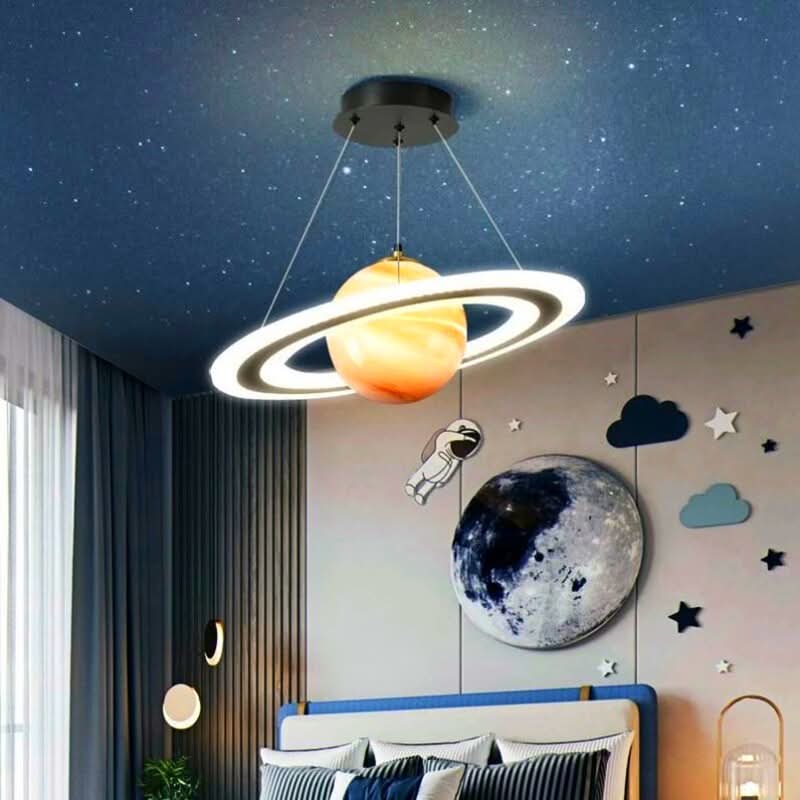 Suspension Design Espace Magique pour Enfants – Planétaire
