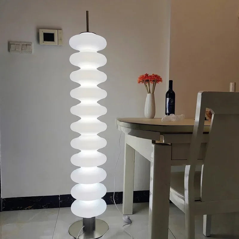Lampadaire Contemporain et Acrylique Variateur Inclus – Tour d’Ondes