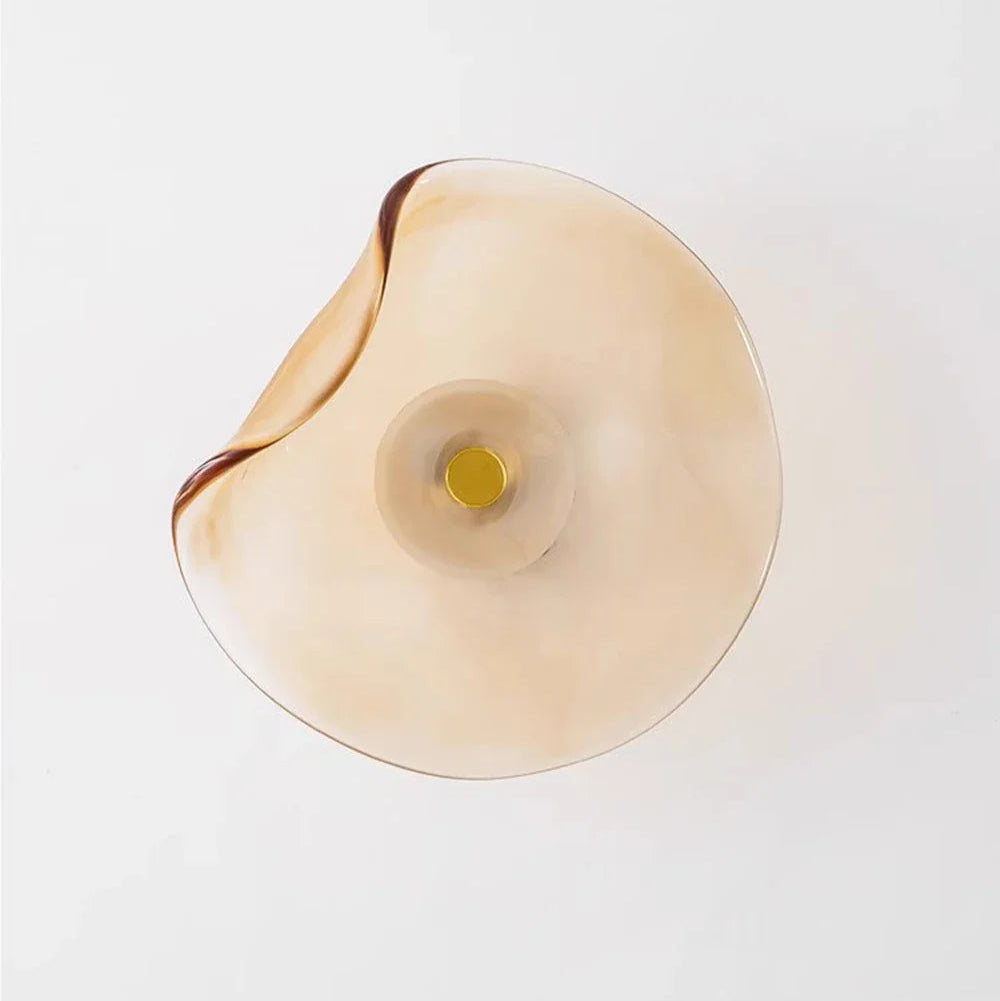 5-10m² 공간용 프리미엄 유리·스톤 벽등 – Éclat Ambre