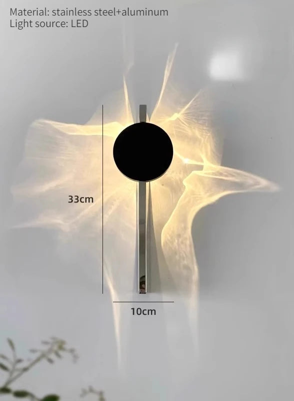 Applique murale en acier inoxydable pour chambre – Célestiel