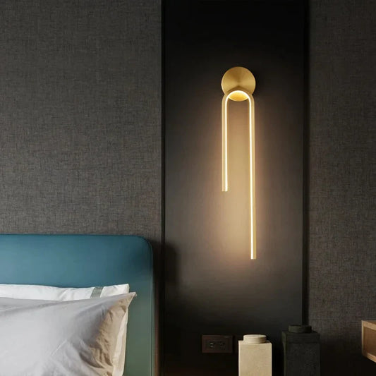 Low-Oriented Modern Metal LED Wall Light – Saline