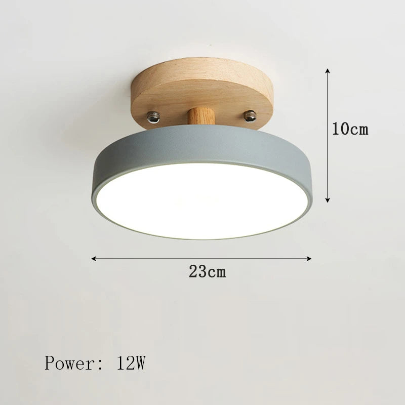 Plafonnier nordique en bois pour couloir – Arborise