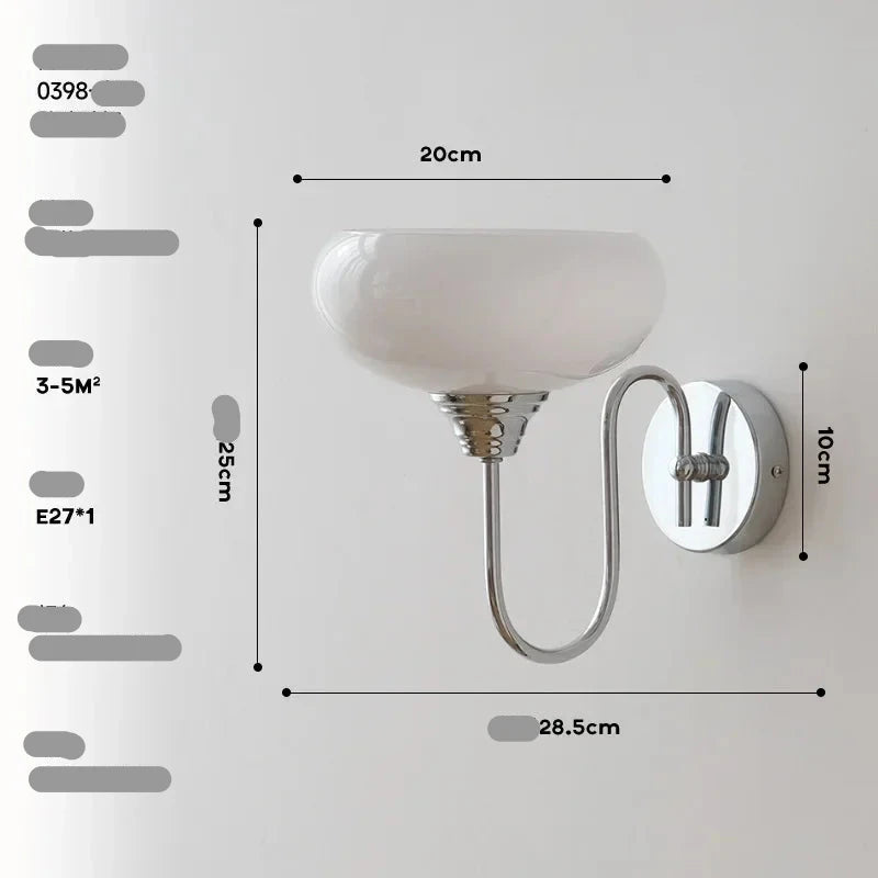 Applique Murale Minimaliste en Verre – Eléganza