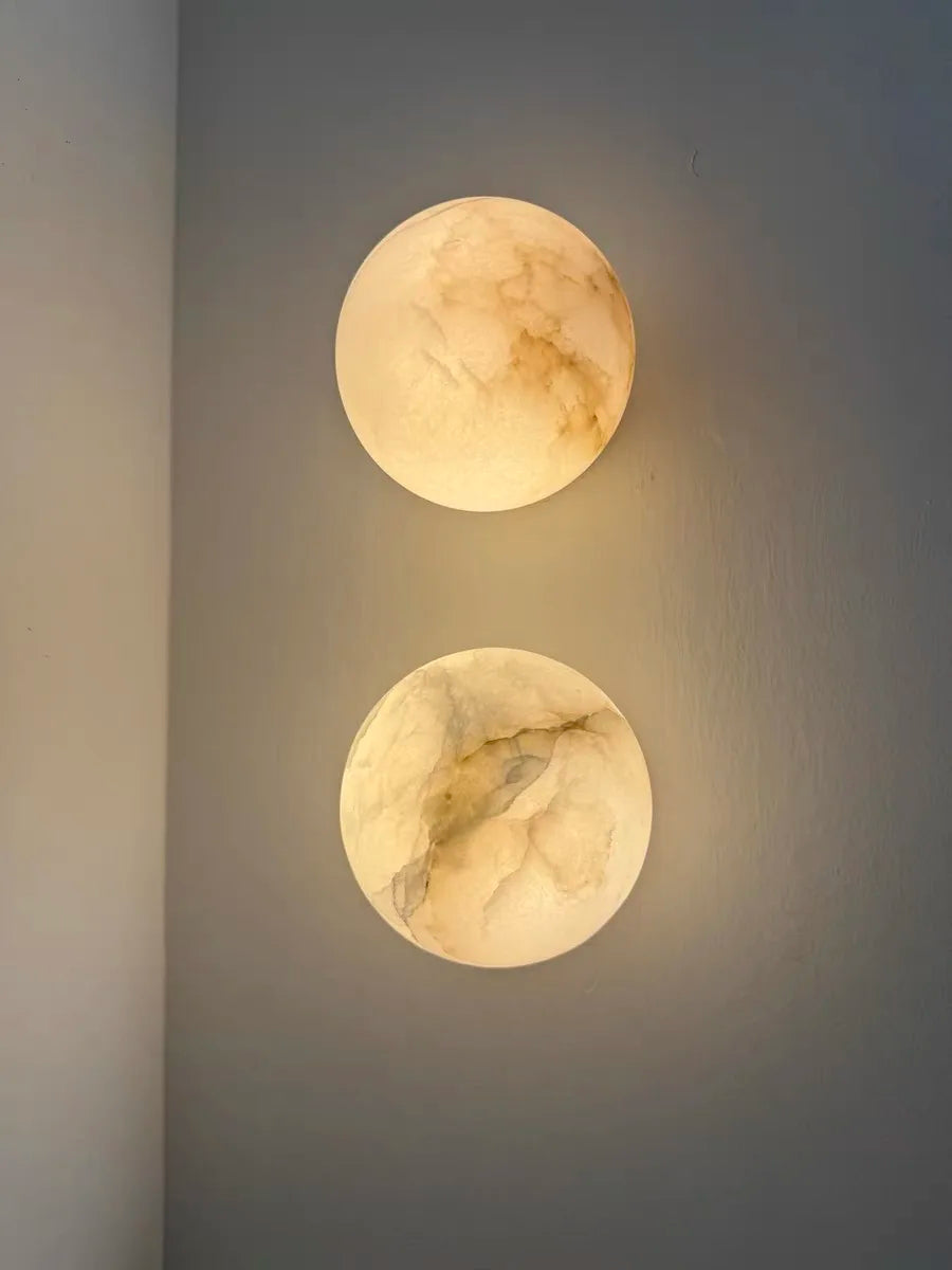 Applique murale en marbre espagnol et cuivre – Seraphia