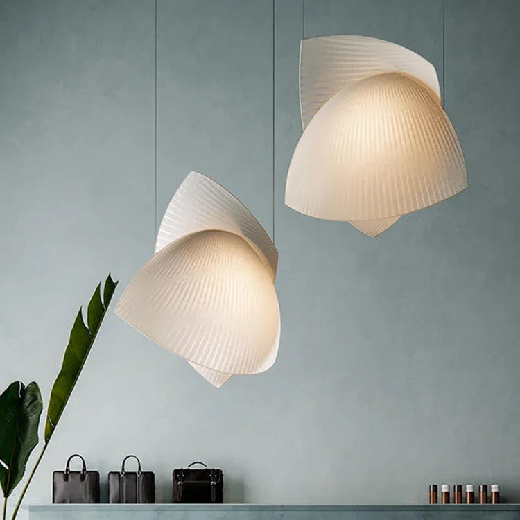 Suspension en tissu LED pour salon – Armonique