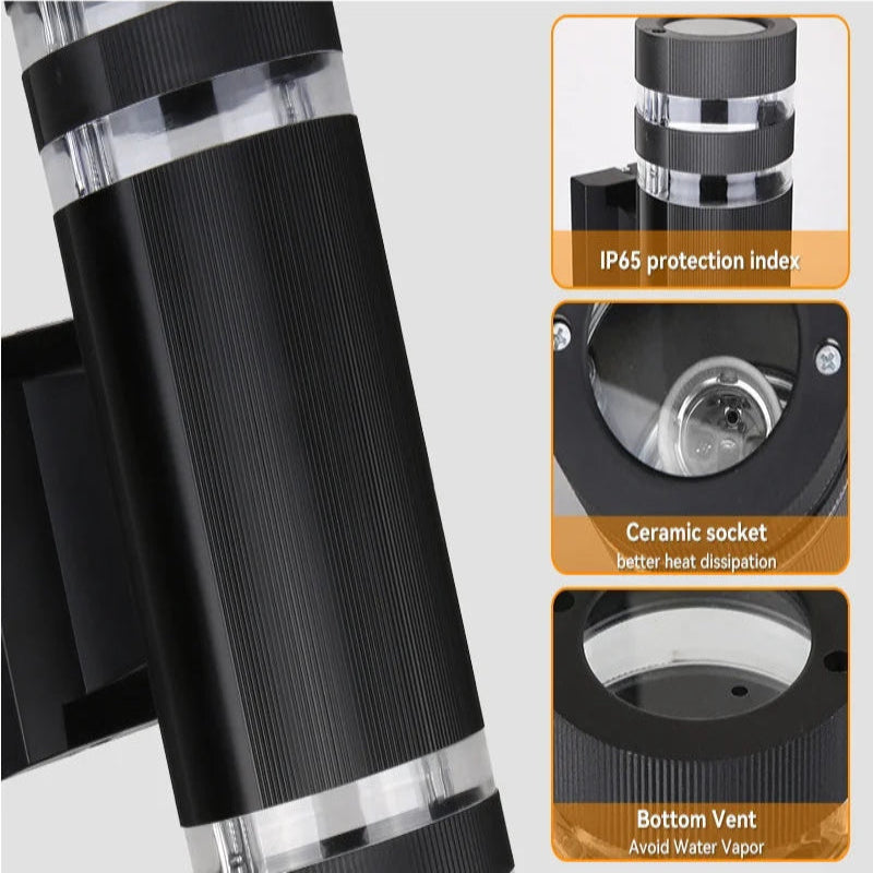 Applique murale extérieure LED étanche – Modèle Fubulia