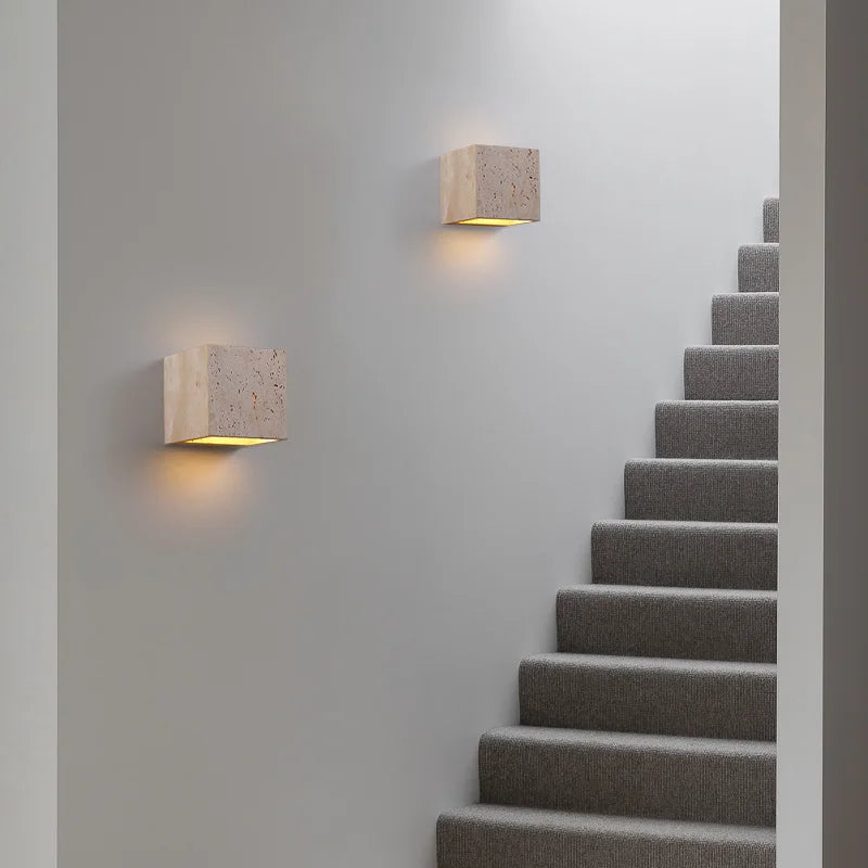 Applique Murale Blanc  LED Design Escalier – Donapia