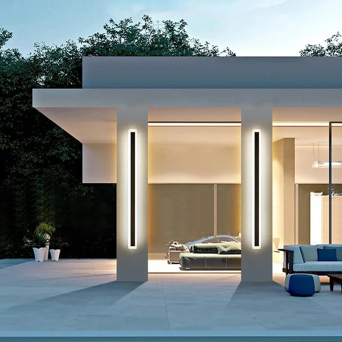 Applique LED extérieure Luménia design linéaire acier inoxydable - vue 18