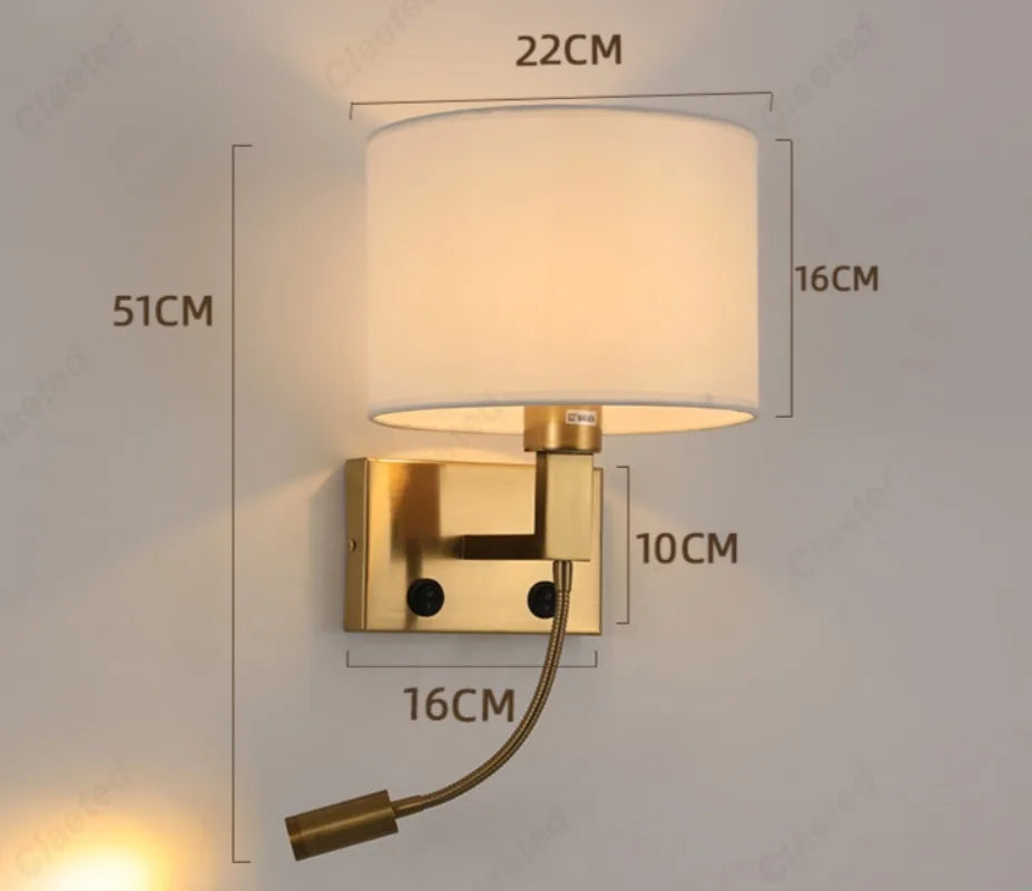 Applique murale en tissu LED pour chambre – Armoniel