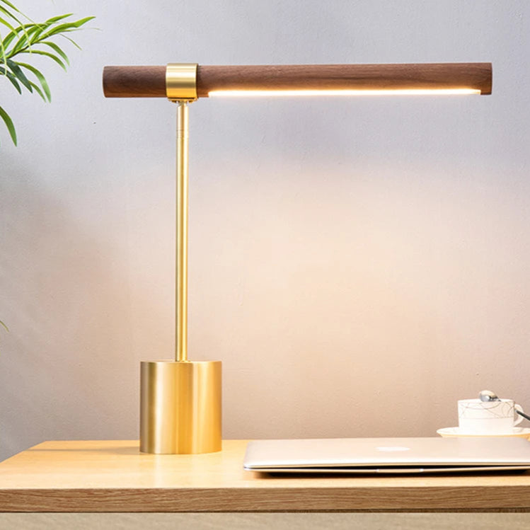 Lampe de Chevet Bambou Fer LED Minimaliste – Helios