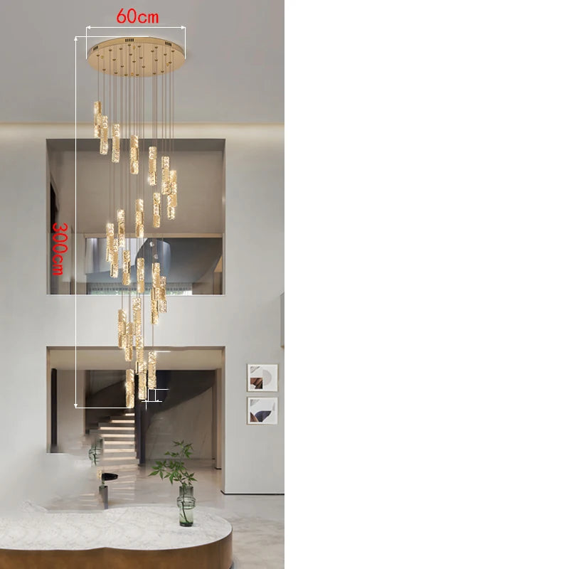 Lustre en cristal moderne pour salon – Cristarène