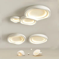 Plafonnier LED minimaliste blanc pour salon moderne – Arionde
