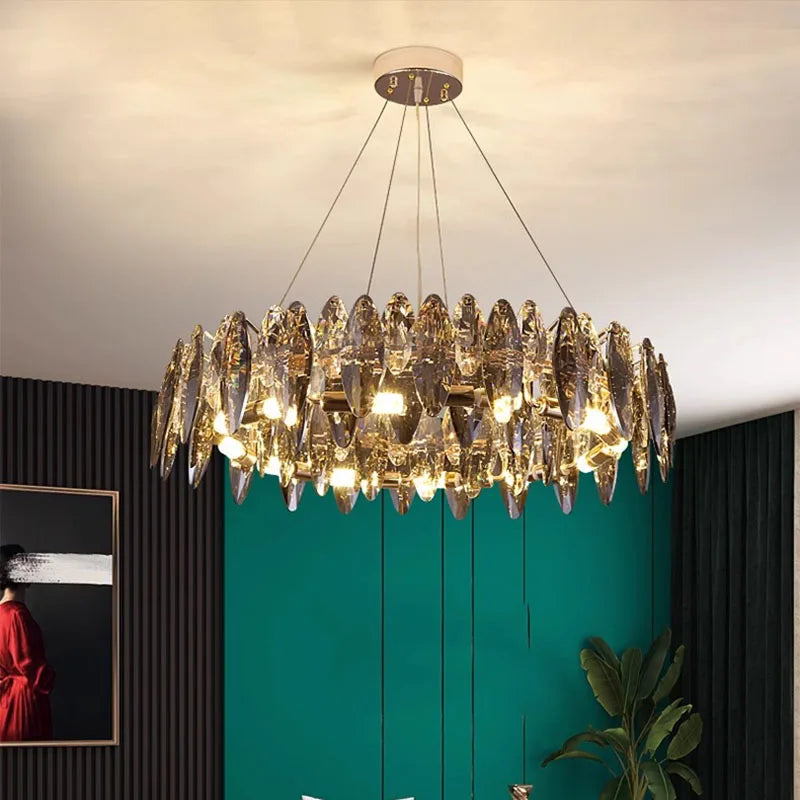 Suspension en cristal pour salon et chambre – Cristarôme