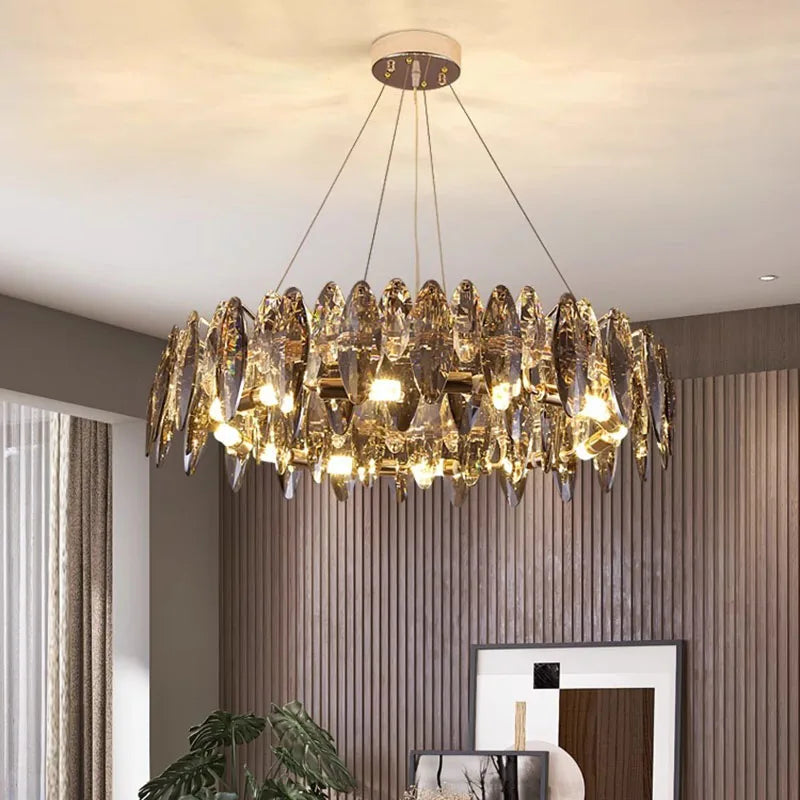 Suspension en cristal pour salon et chambre – Cristarôme