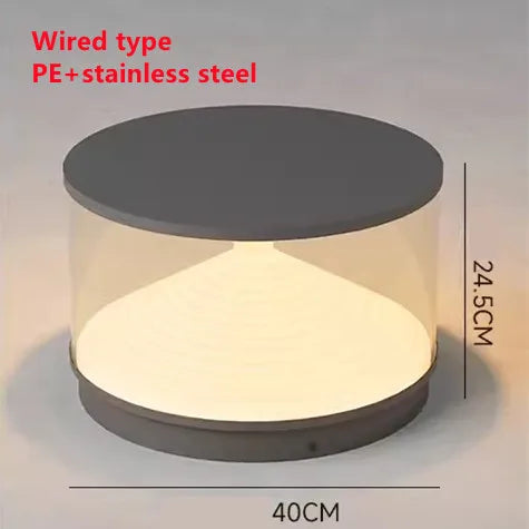 Lampe solaire de jardin en acier inoxydable – Soléclat