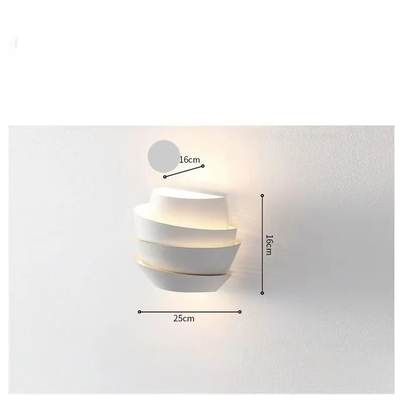 Applique murale nordique en métal blanc – Syracone