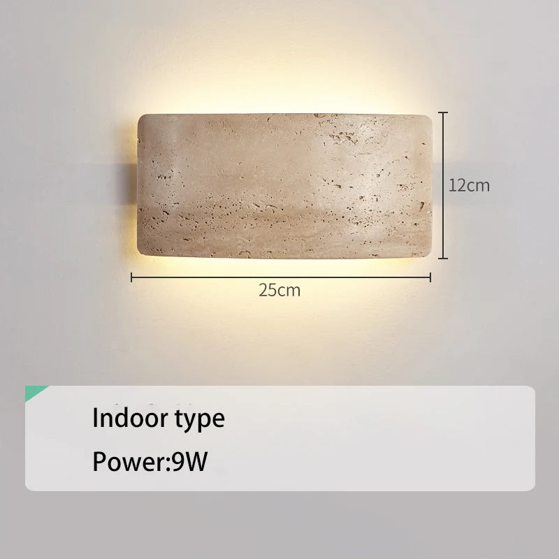 Applique Murale en Pierre Style Wabi-Sabi pour Jardin – Stonara