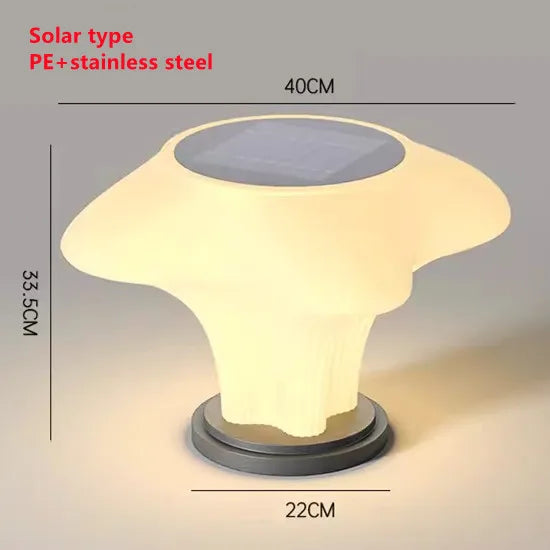 Lampe solaire extérieure moderne en acier inoxydable – Solaris
