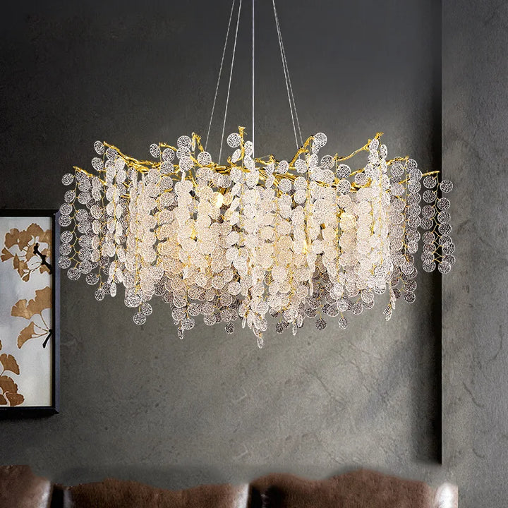 Lustre Cristal Moderne pour Salle à Manger – Crystalline