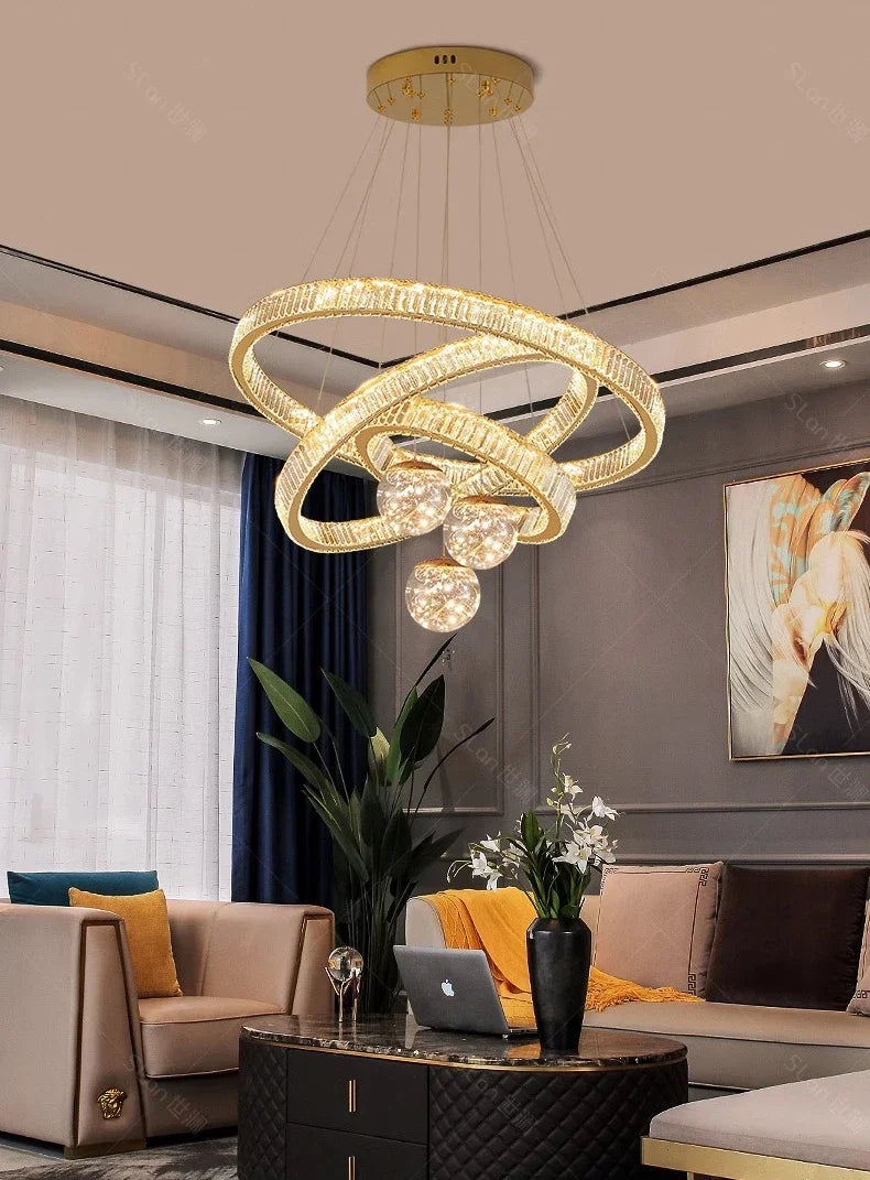 Lustre Cristal Moderne pour Salon et Salle à Manger – Cristarion