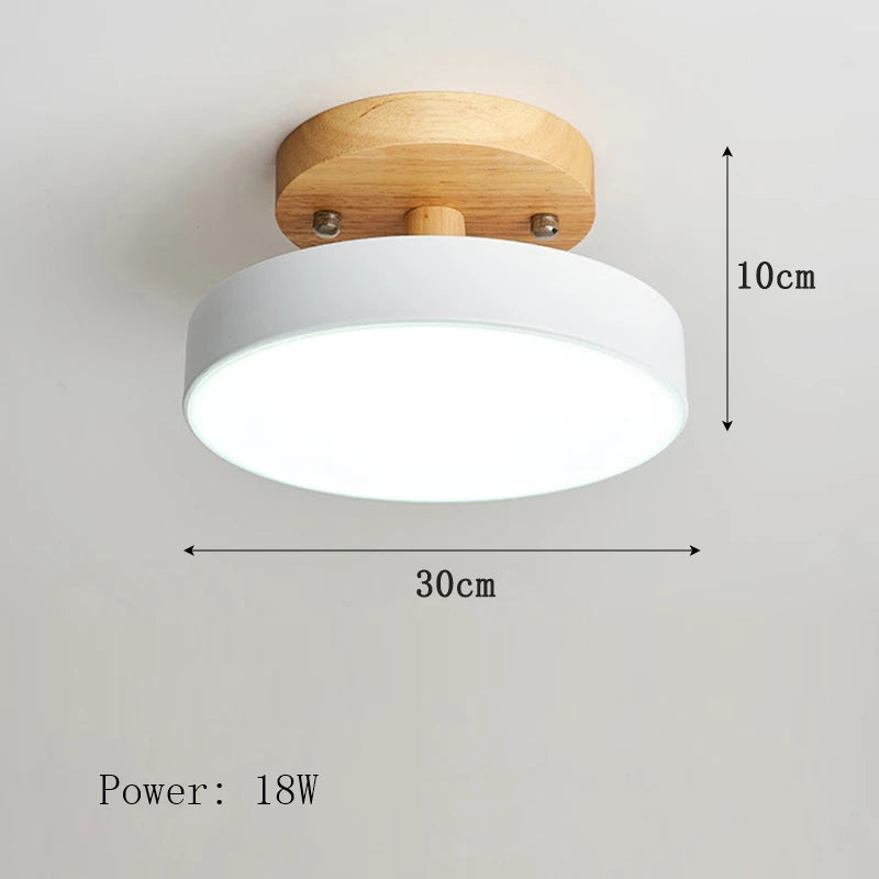 Plafonnier nordique en bois pour couloir – Arborise
