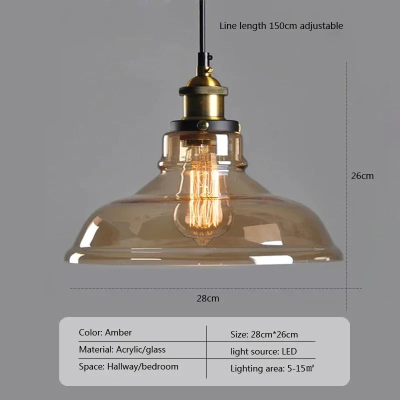 Suspension en verre fumé pour salons et chambres – Ornelica