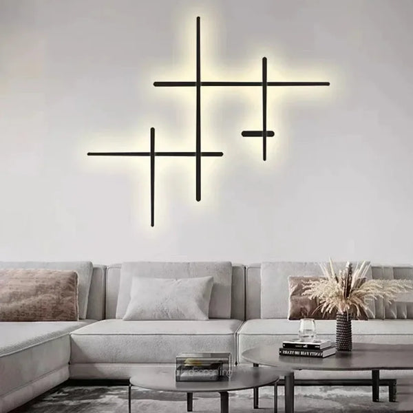 Applique Murale LED Minimaliste Noire ou Blanche pour Salon – Néoléa