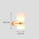 Aplică de Perete Interior Rafinată în Sticlă Transparentă – Sorella