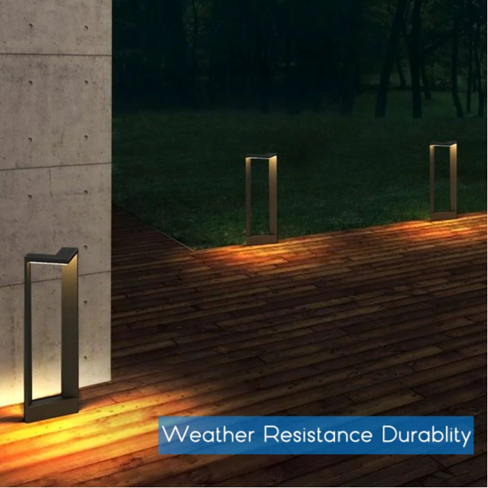 Lampadaire de jardin moderne en aluminium noir – Ataraxia