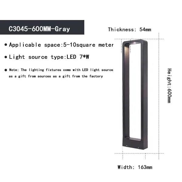 Lampes de jardin LED en aluminium étanche – Alumea