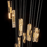 Lustre en cristal moderne pour salon – Cristarène