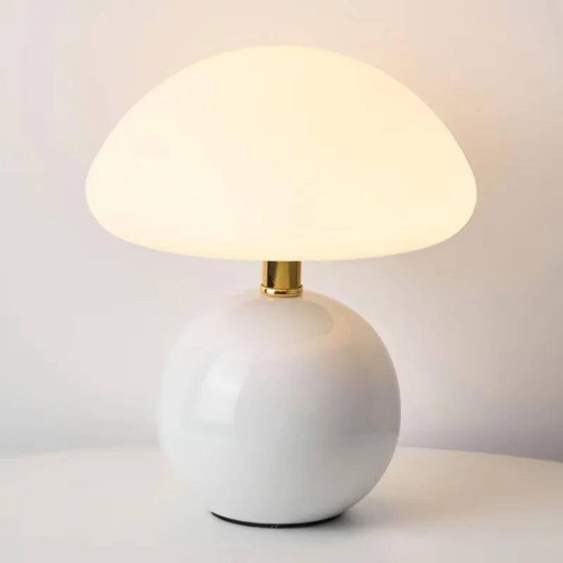 Lampe de table en céramique crémeuse pour chambre – Aureolys