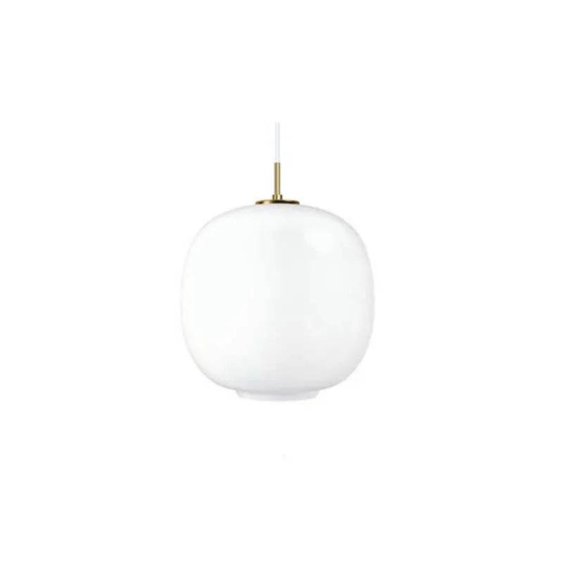 Suspension minimaliste en verre blanc pour cuisine – Solstize