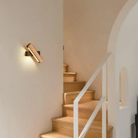 Applique murale en bois rotative 360° pour chambre – Serenalo