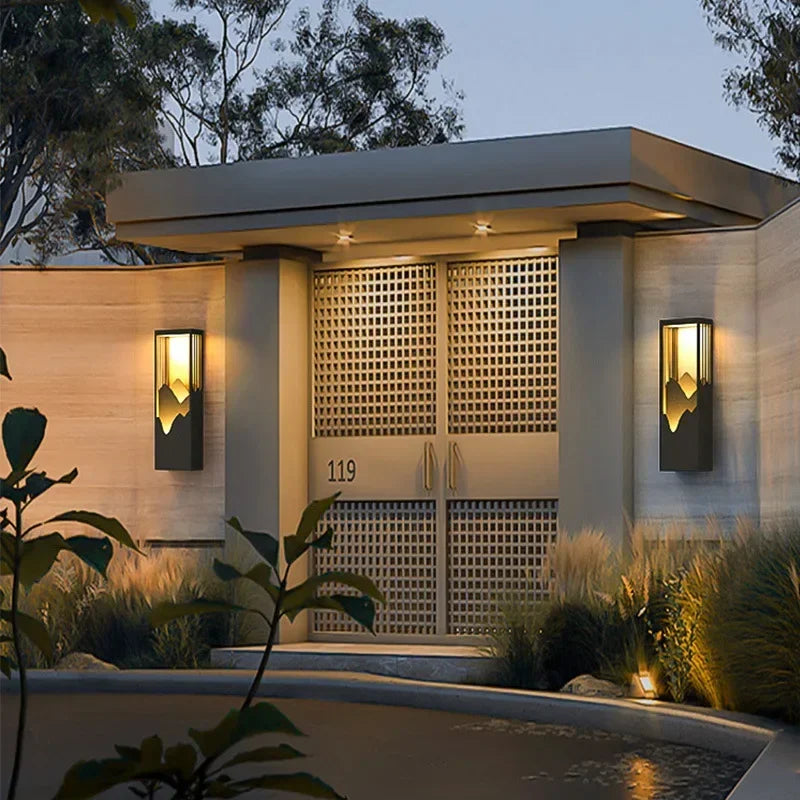 Applique murale LED solaire moderne pour jardin – Noralys