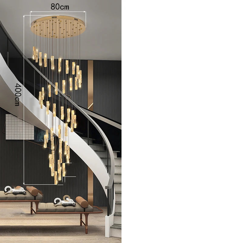 Lustre en cristal moderne pour salon – Cristarène