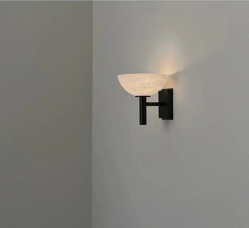 Applique murale en marbre et cuivre pour chambre – Ciraluce