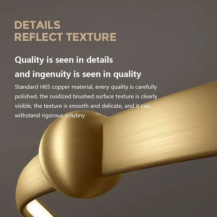 Lustre LED doré pour salons et chambres – Aurélior