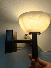 Applique murale en marbre et cuivre pour chambre – Ciraluce