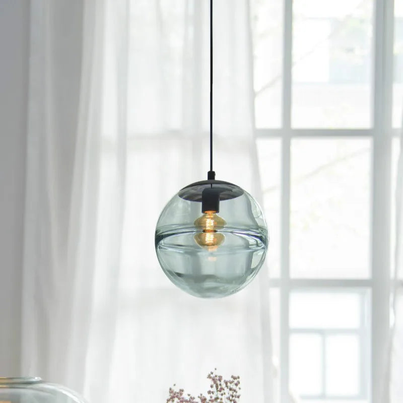 Suspension moderne en verre pour chambre – Oréade