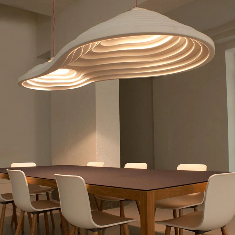 Modern resin pendant light for living room – Zelario