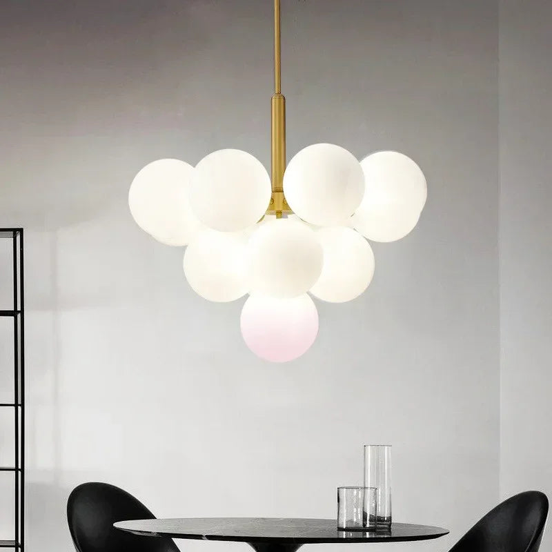 Lustre moderne en verre pour salon – Arionelle