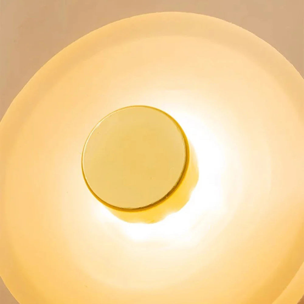 5-10m² 공간용 프리미엄 유리·스톤 벽등 – Éclat Ambre