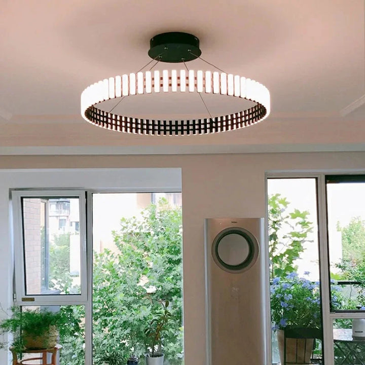 Lustre Circulaire Moderne en Fer pour Salon – Cironde