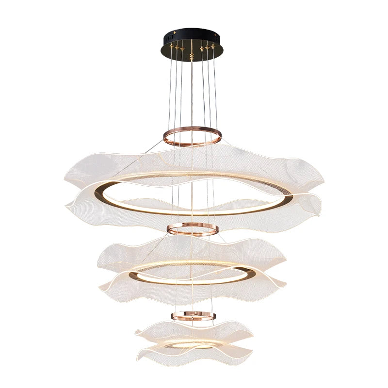 Suspension LED moderne en acrylique pour salon – Célinova